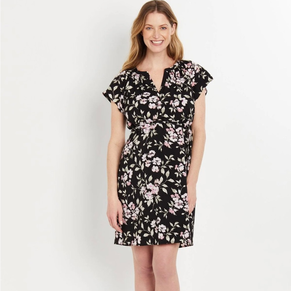 Motherhood Maternity Dress with string belt
